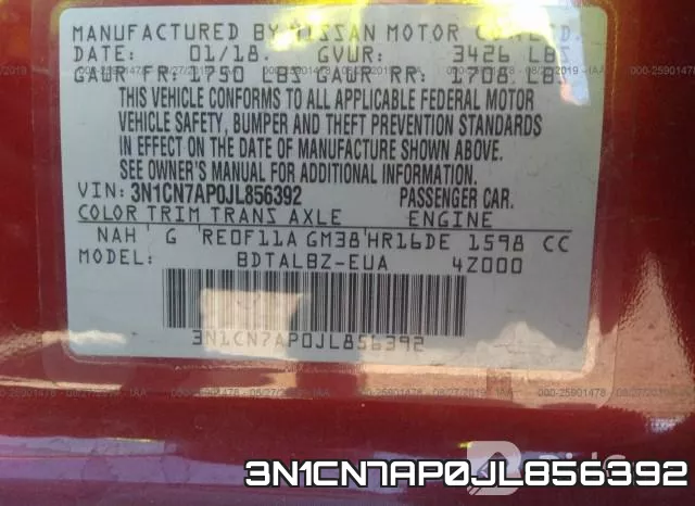 3N1CN7AP0JL856392 фото 10