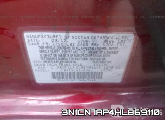 3N1CN7AP4HL869110 фото 10