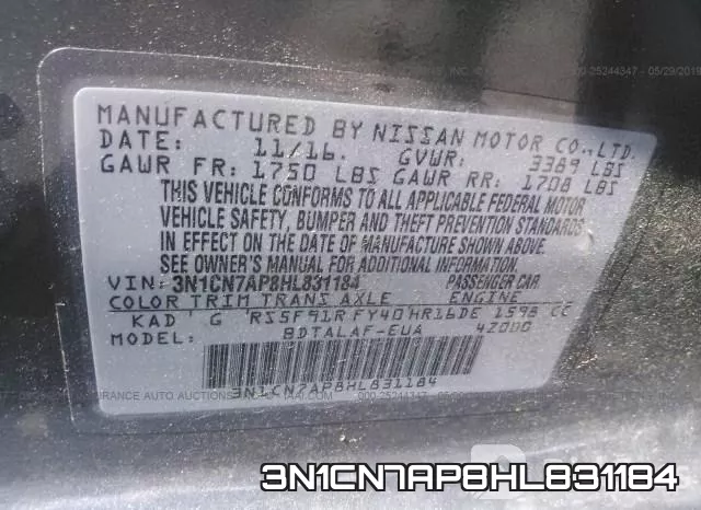 3N1CN7AP8HL831184 фото 10