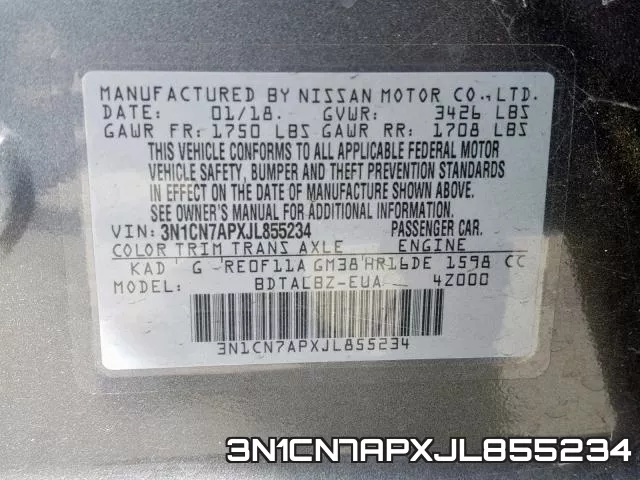 3N1CN7APXJL855234 фото 2