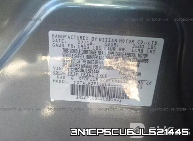 3N1CP5CU6JL521445 фото 10
