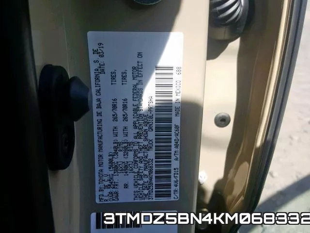 3TMDZ5BN4KM068332 фото 2