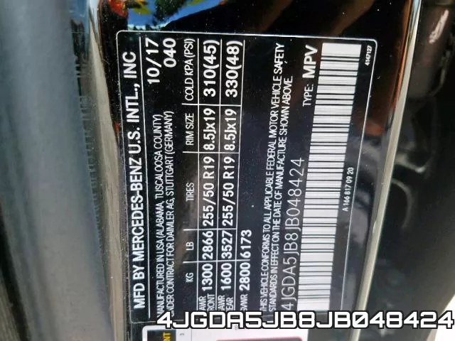 4JGDA5JB8JB048424 фото 2