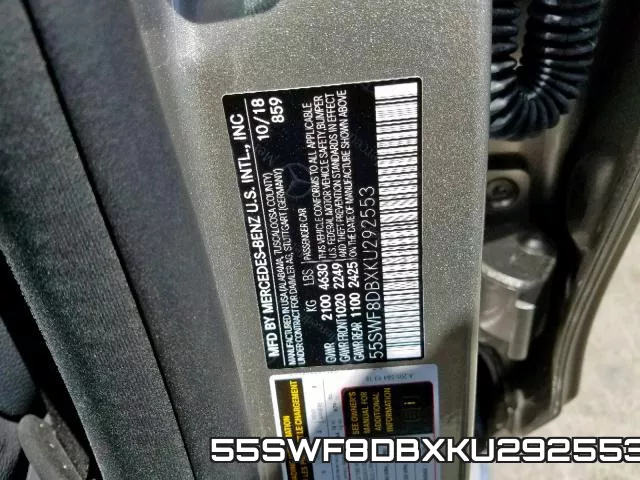55SWF8DBXKU292553 фото 2