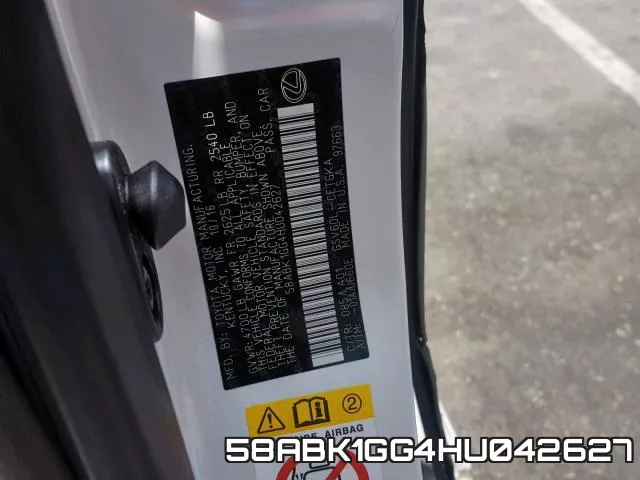 58ABK1GG4HU042627 фото 2