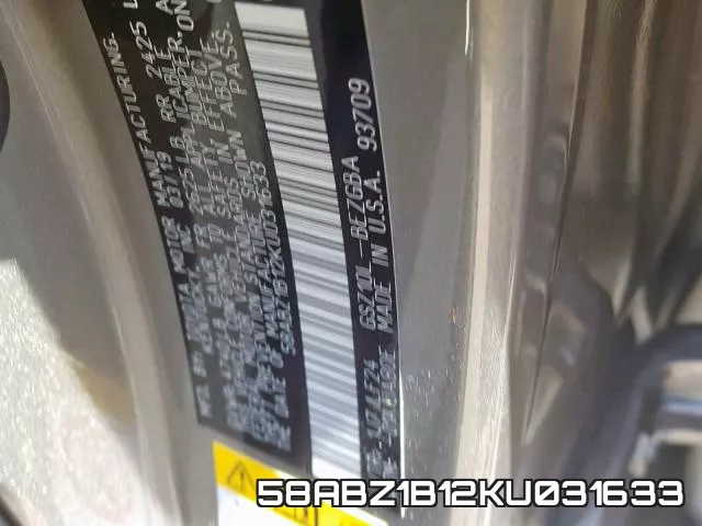 58ABZ1B12KU031633 фото 2