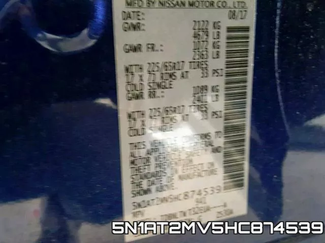 5N1AT2MV5HC874539 фото 2