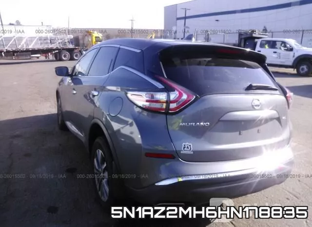 5N1AZ2MH6HN178835 фото 4