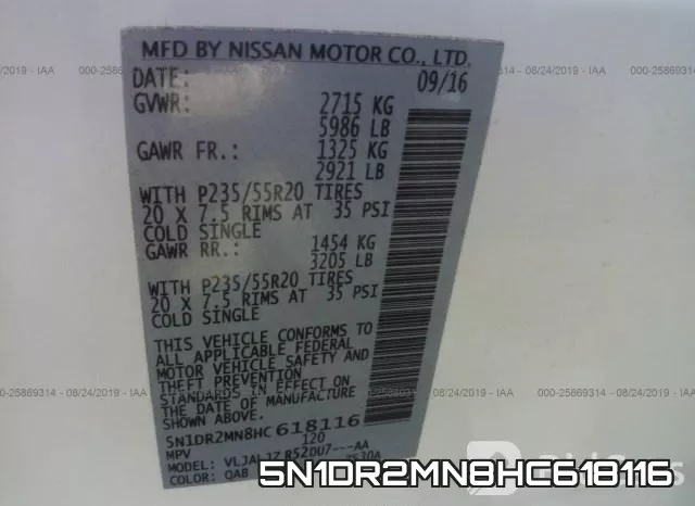 5N1DR2MN8HC618116 фото 10
