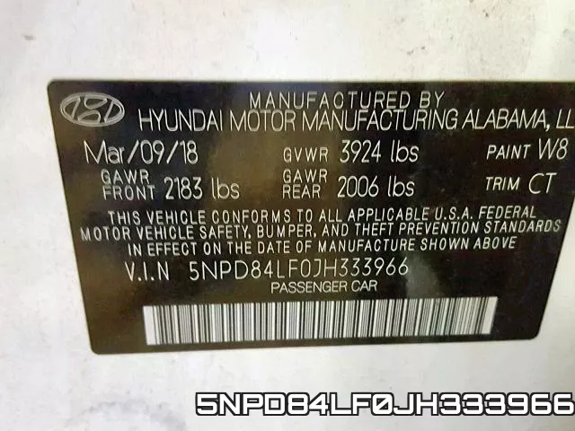 5NPD84LF0JH333966 фото 2