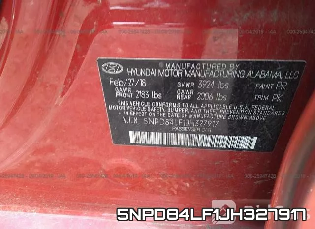 5NPD84LF1JH327917 фото 10