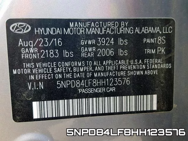5NPD84LF8HH123576 фото 2