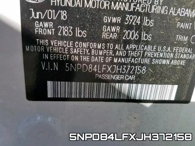 5NPD84LFXJH372158 фото 2
