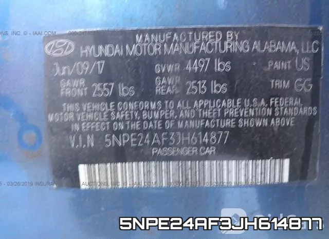 5NPE24AF3JH614877 фото 10