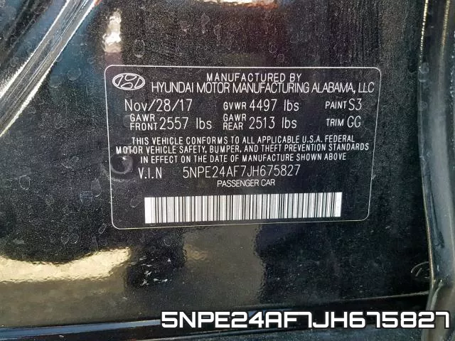 5NPE24AF7JH675827 фото 2