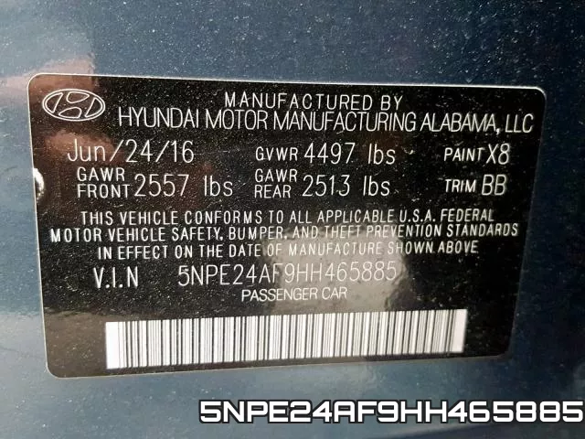 5NPE24AF9HH465885 фото 2