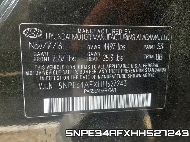 5NPE34AFXHH527243 фото 2
