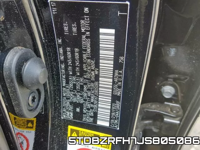 5TDBZRFH7JS805086 фото 2