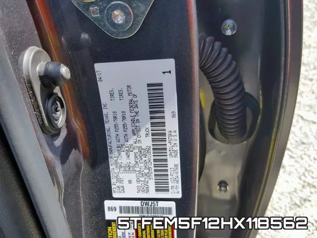 5TFEM5F12HX118562 фото 2