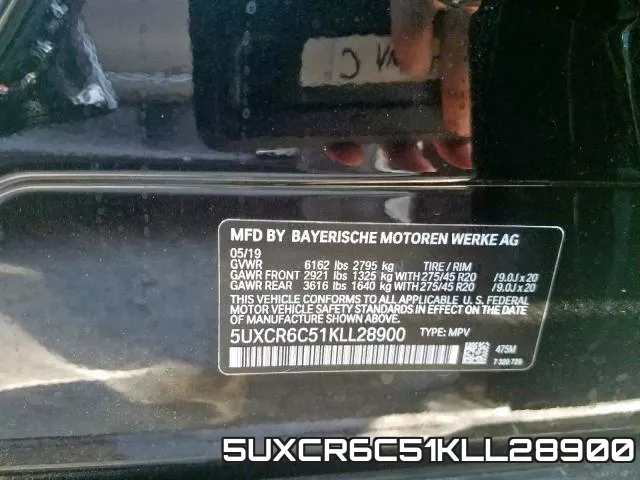 5UXCR6C51KLL28900 фото 2