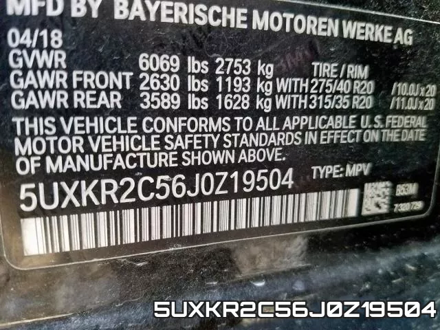 5UXKR2C56J0Z19504 фото 2