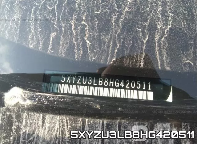 5XYZU3LB8HG420511 фото 10