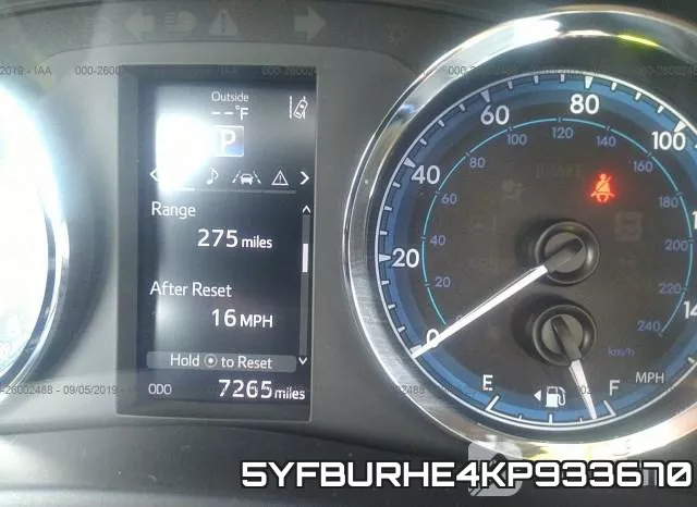 5YFBURHE4KP933670 фото 8
