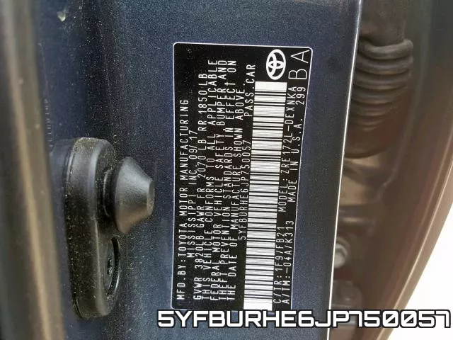 5YFBURHE6JP750057 фото 2