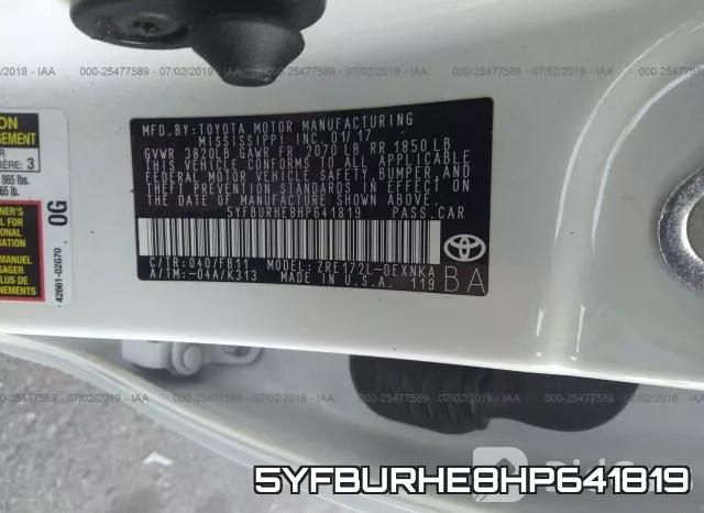 5YFBURHE8HP641819 фото 9