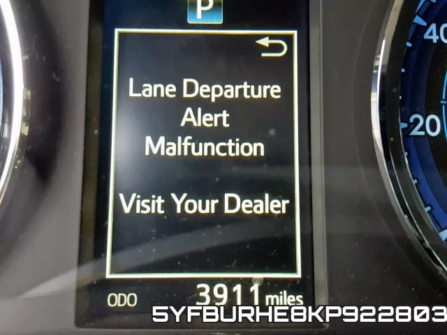 5YFBURHE8KP922803 фото 8