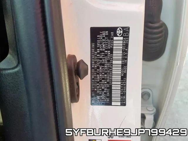 5YFBURHE9JP799429 фото 2
