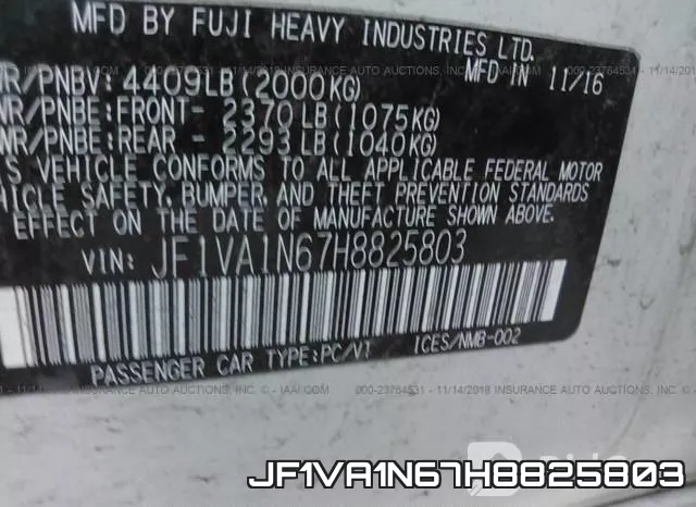 JF1VA1N67H8825803 фото 10