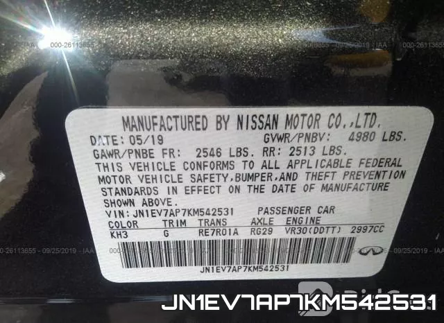 JN1EV7AP7KM542531 фото 10