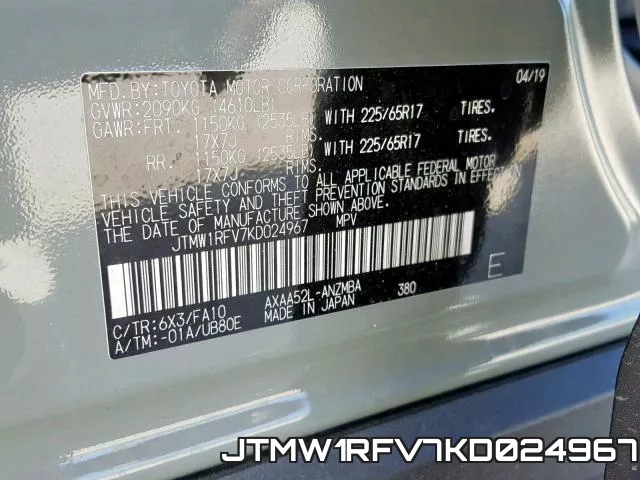 JTMW1RFV7KD024967 фото 2