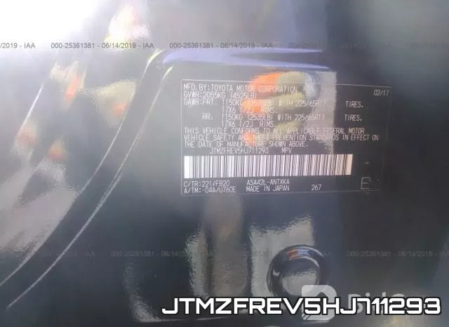JTMZFREV5HJ711293 фото 10