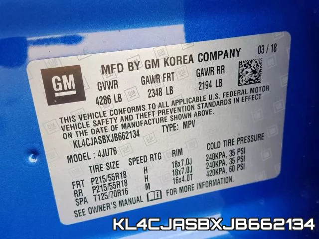 KL4CJASBXJB662134 фото 2