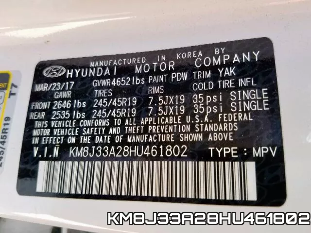 KM8J33A28HU461802 фото 2