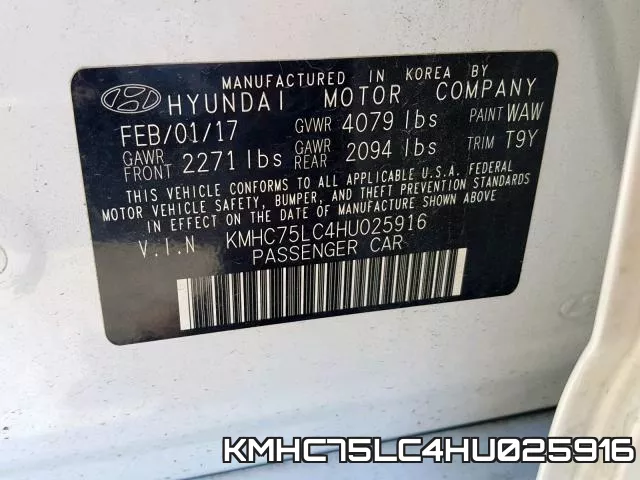 KMHC75LC4HU025916 фото 2