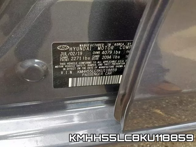 KMHH55LC8KU118859 фото 2