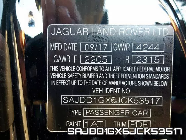 SAJDD1GX6JCK53517 фото 2