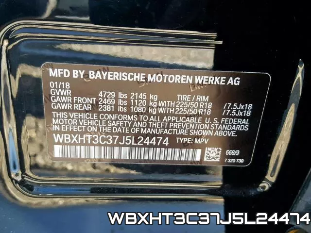 WBXHT3C37J5L24474 фото 2
