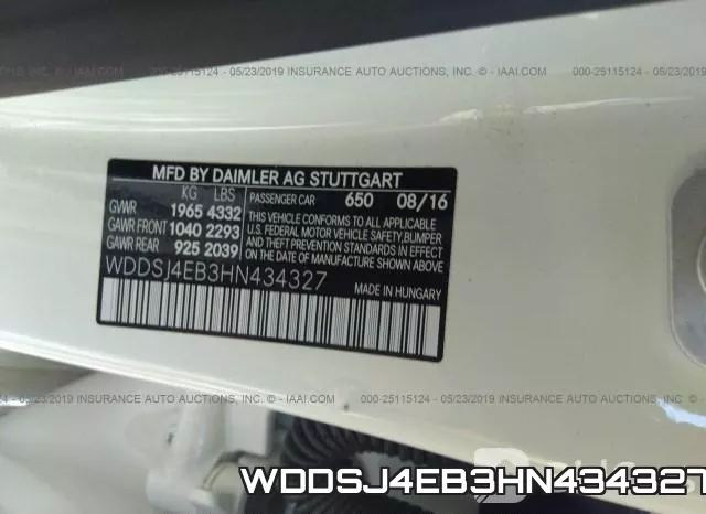 WDDSJ4EB3HN434327 фото 10