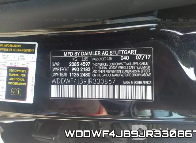 WDDWF4JB9JR330867 фото 10