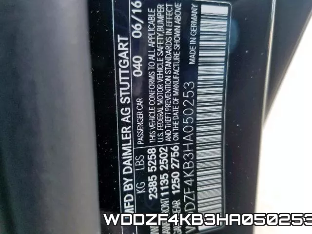 WDDZF4KB3HA050253 фото 2