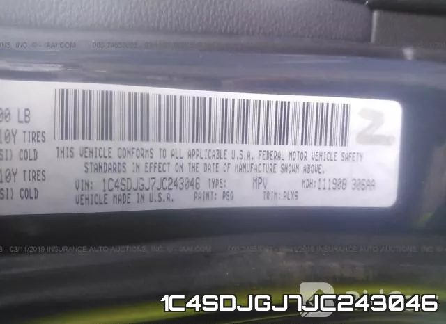 1C4SDJGJ7JC243046 фото 10