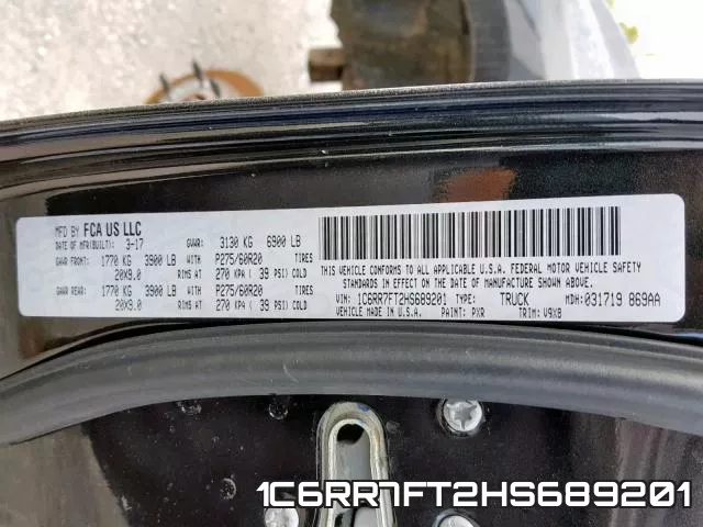 1C6RR7FT2HS689201 фото 2