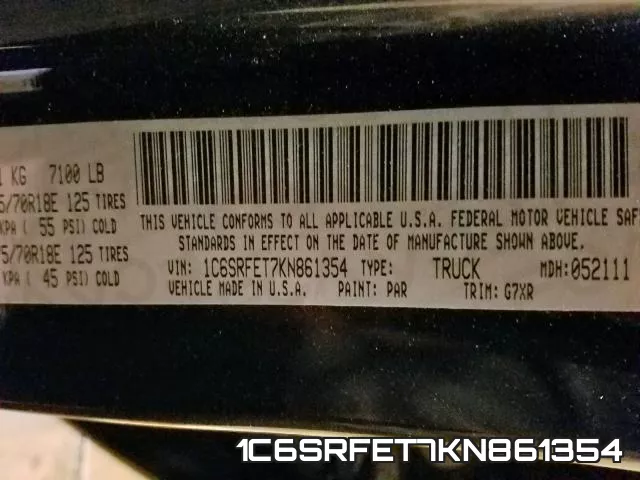 1C6SRFET7KN861354 фото 2