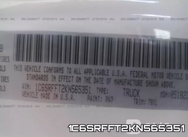 1C6SRFFT2KN565351 фото 10