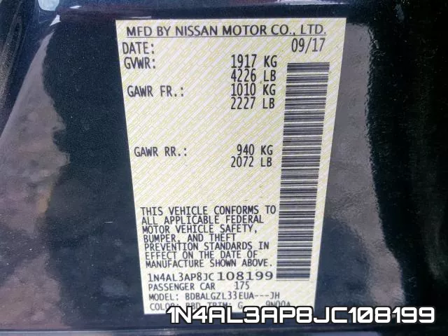 1N4AL3AP8JC108199 фото 2