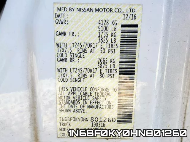 1N6BF0KY0HN801260 фото 2
